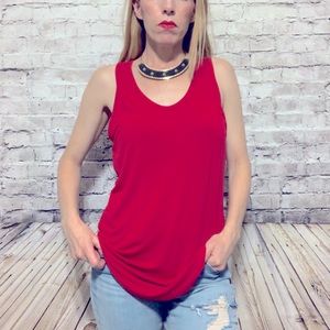 ‼️LULAROE RED Tank Top Size L‼️
